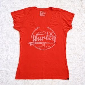 Hurley Women’s V-Neck Tee Size XL